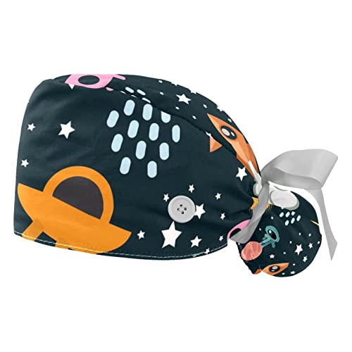 Casquettes de travail ajustables avec fusées spatiales pour votre quotidien