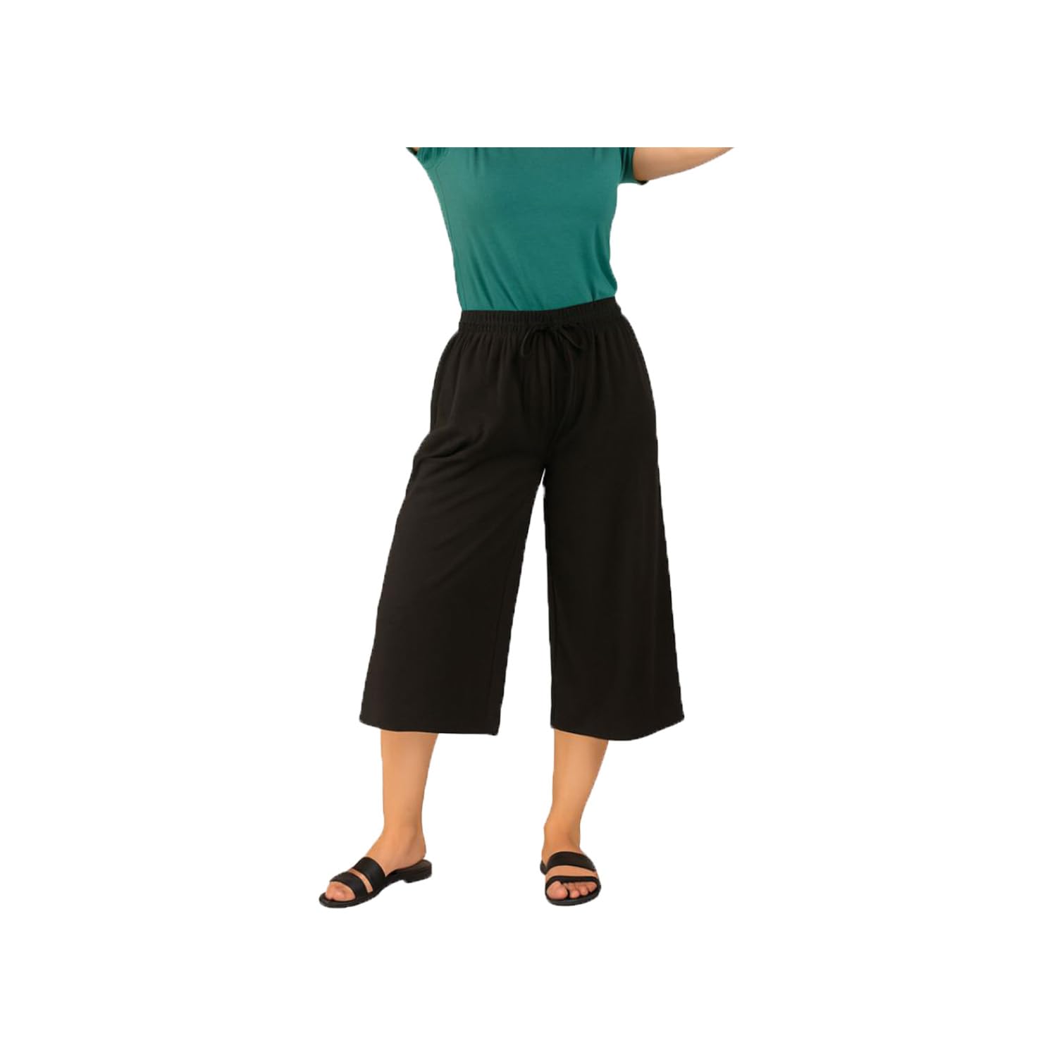 Womens Capri Single Pack Black-image-47