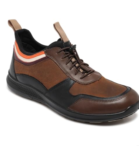 Image of Ergon Kansas Men's Casual Lace-Up Shoes | Slip-Resistant PU Outsole | Soft Breathable Lining | Everyday Comfort