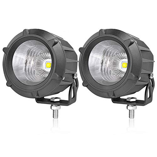 LED Pods, AKD Part 3.5 inch 50W LED Driving Lights Motorcycle Off Road Work Lights Round LED Combo Lights Motor LED Pods Lights Fog Lamp for Off Road Vehicle