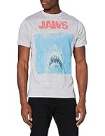 OFFICIAL LICENSED PRODUCT – Genuine Jaws merchandise with original design. QUALITY - Made from high quality 90% cotton 10% polyester, this classic fit t-shirt features a crew neckline. Always true to size and machine washable, our products are design...
