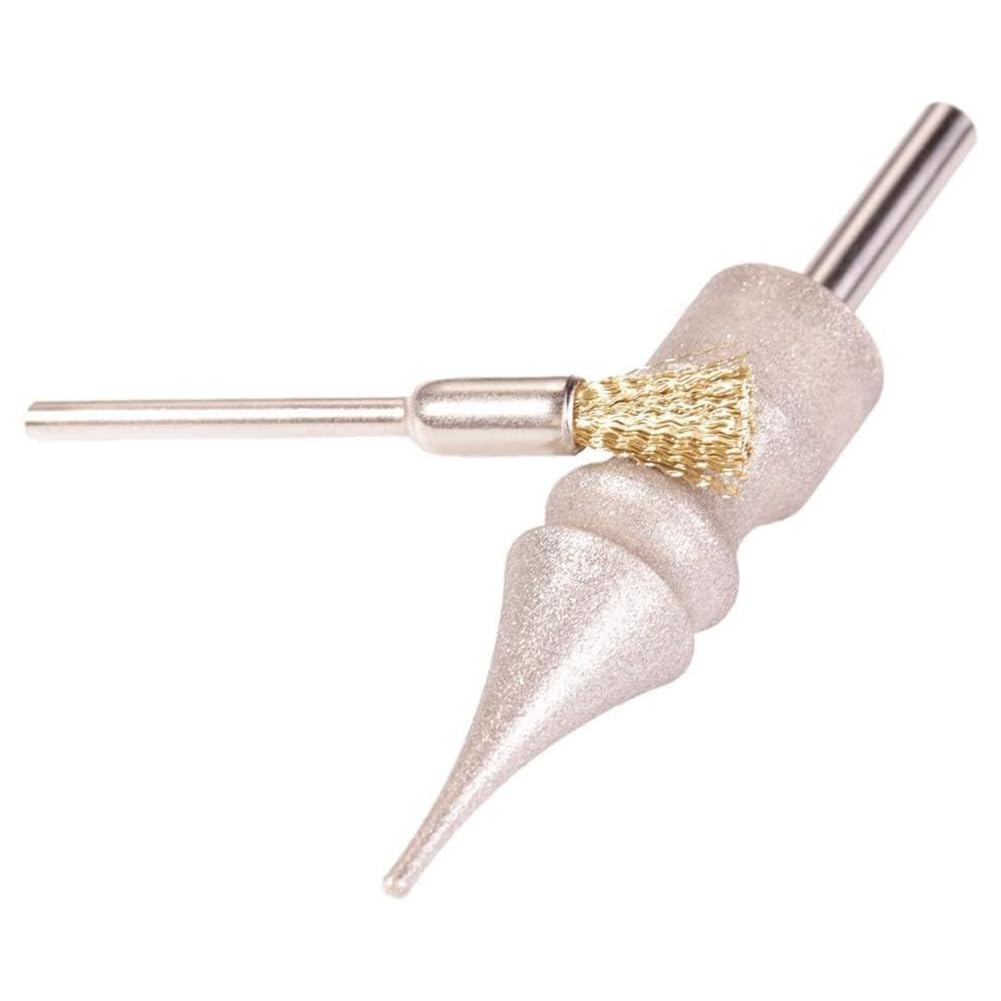 Aundhegrtt As Shown For Detailed Crafting - Tip Professional Leather Polishing Tool-240 Grit Metal Abrasive Head