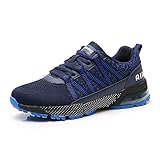 Sumateng Zapatos para Correr Hombre Mujer Air con Absorción de Impactos de Aire Zapatillas de Deportes Tenis Sneakers Gimnasio Entrenamiento Exterior Calzado Deportivo DarkBlue44