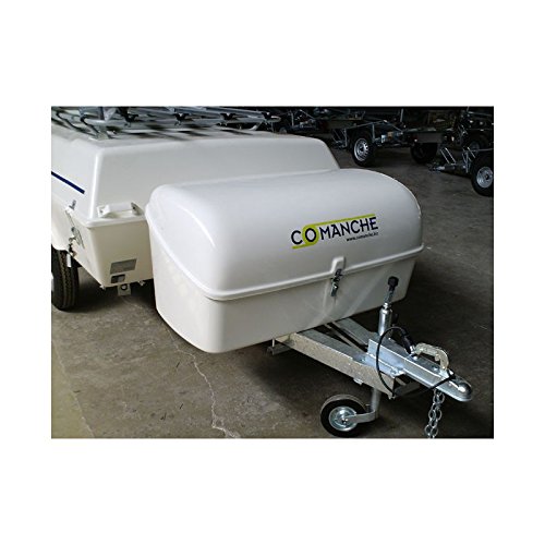 Cofre camper portaequipajes con patas para remolque, medidas 117x63x57