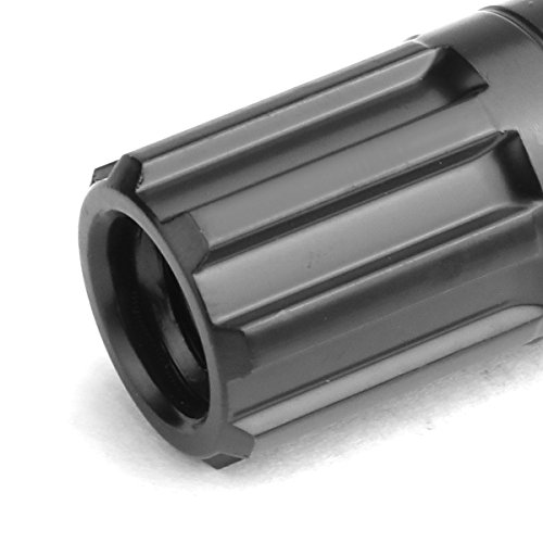 Image of DNA Motoring LN-ZTL-9017-125-BK 16Pcs M12 x 1.25 Open End Steel Wheel Lug Nuts w /Lock Nut + Key + Extension Adapter, 25mm OD /45mm H (Black)