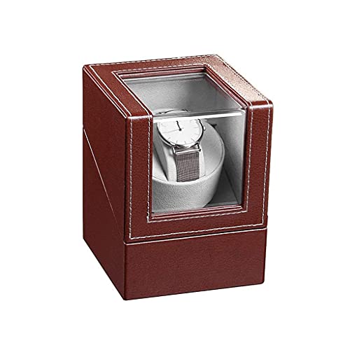 Remontoir montre automatique XJBTBA en cuir fait main marron
