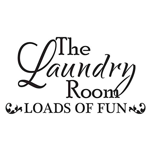 Wall Decal The Laundry Room Loads of Fun Sticker Quote Lettering Sign