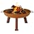 Sunnydaze 24-Inch Cast Iron Heavy-Duty Fire Pit for Outside - Wood-Burning Outdoor Fire Pit Bowl with Handles - Oxidized Finish