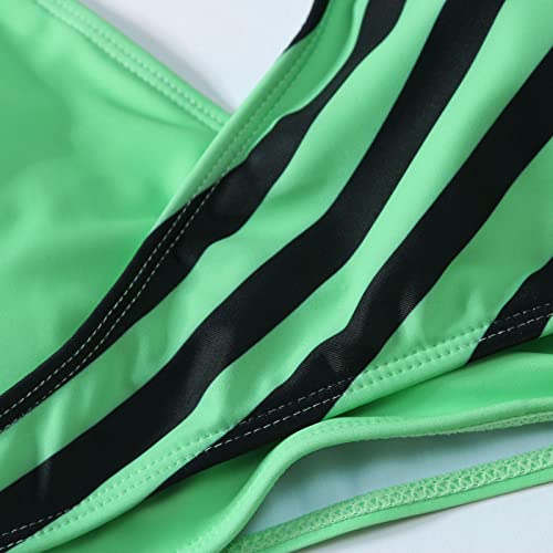 Short de bain tankini vert M pour masquer le ventre avec style - 6