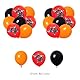 SANYUANHE 37 Stück Kinder Motorrad Happy Birthday Banner Party Dekorations Set,Rennmotorrad-Kuchen-Dekoration,Motorrad-Muster Luftballons,Cupcake Toppers Racing Dirt Bike Dekoration Party Zubehör