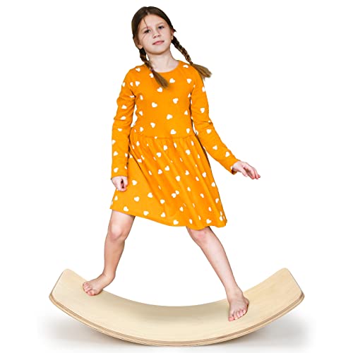Balance Board (Wackelbrett) Aus Holz - 48x37 Cm