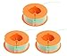 F016800175 Bobine de Fil Compatible avec Bosch ART 23 26 30 Easytrim Combitrim Débroussailleuse 8mx1.6mm Poweka (3 Pièces)