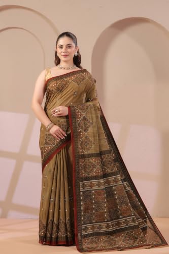 Image of TAMAIRA FASHION Mulmul Pure Cotton Saree For Woman |Office Wear Daily Wear Sarees For Women Without Blouse Piece(Available in 10 Colours)