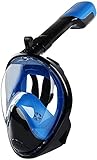 Tauchmaske Faltbare Schnorchel-Tauchmaske Vollgesichts-Tauchmaske Anti-Fog-Unterwasser-Weitblick-Schnorchel-Schwimmmaske für Kinder und A