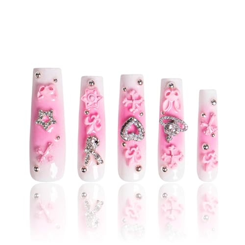 LOVFUL Press on Nails Pink Bliss Blush | Handmade with