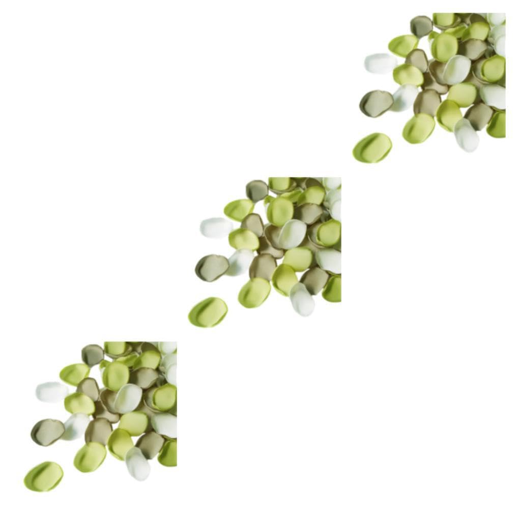 3 Set di di Petali di Rosa di Seta Finti per Decorazioni di Nozze Colori Fai da Te Ecologico Ecologico Riutilizzabile Frutta Verde Colori Assortiti