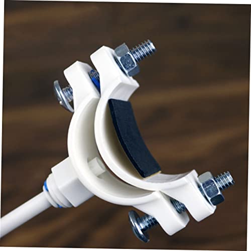 OSALADI Montagezubehör Wasserfilter Für Spülbecken Ro-Wasserfilter -Wasserfilter Abfluss Sattelklemme 1/4 Zoll Schnellanschluss-Wasserfilter Ventilklemme Pom-Wasserfilter-Clip Weiß