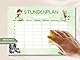 Fußball Stundenplan magnetisch abwischbar für Kühlschrank Whiteboard, Kicker Wochenplaner Junge Geschenk zur Einschulung Schuleinführung Schulkind Grundschule (Magnetischer Stundenplan inkl. Stift)