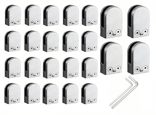 Pince à verre à dos plat pour sécuriser facilement un garde-corps fixe - 2