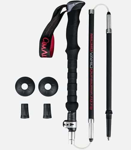 CIMALP Paire de bâtons 5 brins Pliables Easy-Lock