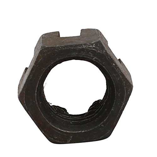 Image of uxcell 5pcs M16x2mm Carbon Steel Grade 8 Hexagon Slotted Castle Nut Black