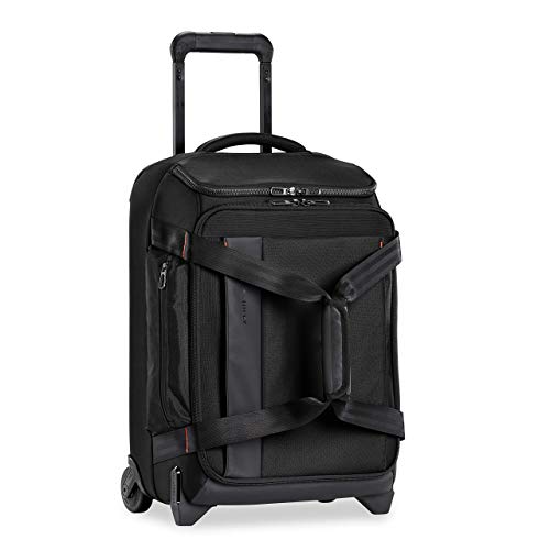 Briggs & Riley ZDX Upright Rolling Duffel Bag, Black, Carry-On 21-Inch