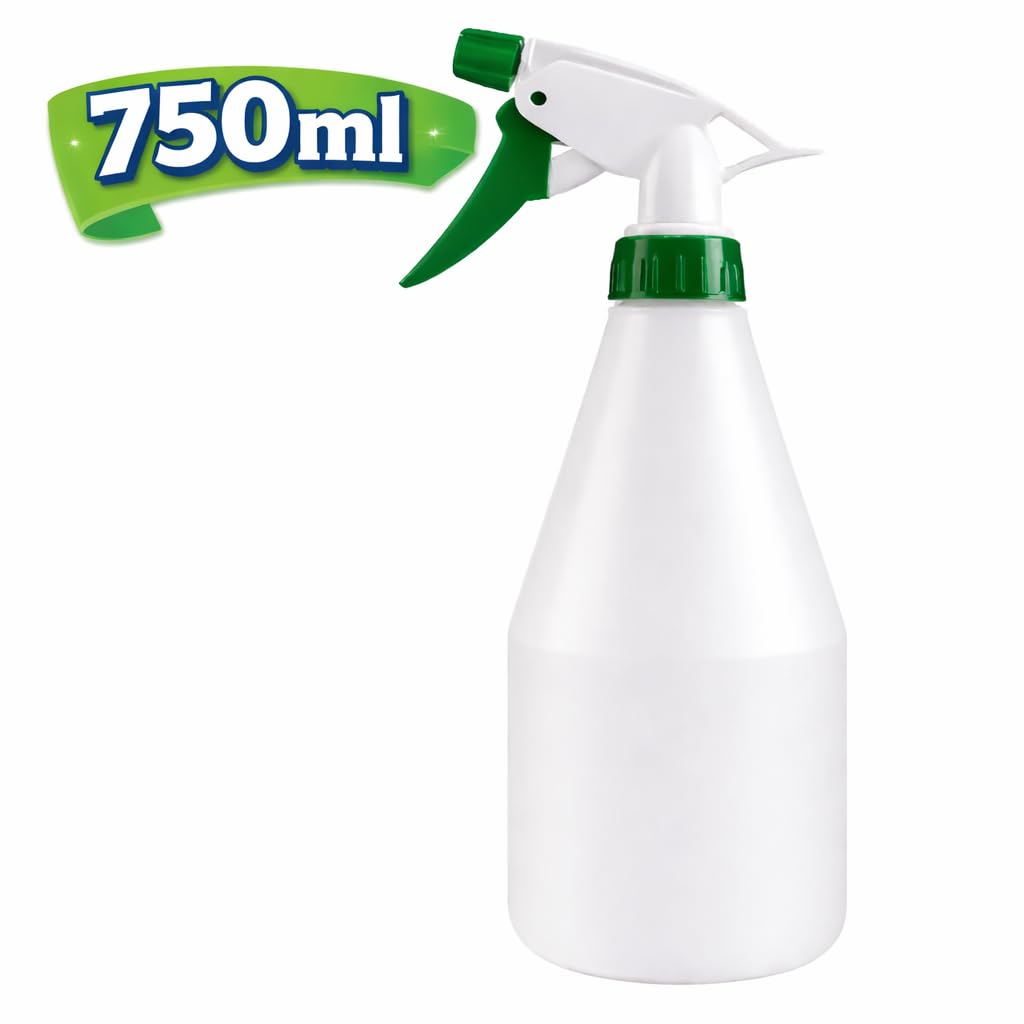 Sale Junction 750ML Plastic Spray Bottle With Adjustable Nozzle And Trigger – Heavy Duty Garden Water Spray Bottle For Home, Cleaning And Plants