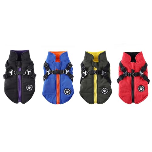 Arnés de invierno para mascotas QUXVUIS SG abrigo rojo lavable 5