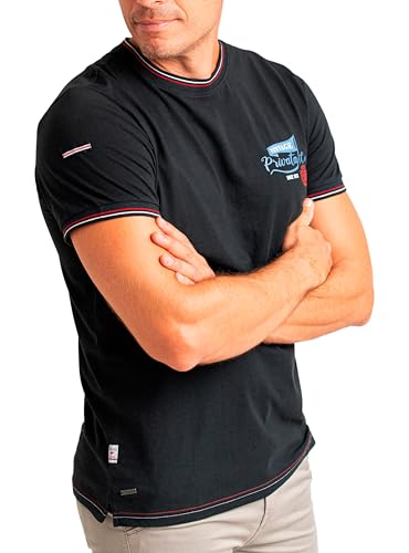 PRIVATA Vintage-T-Shirt für Herren, Marineblau, M