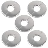 Escutcheon Plate,Mairuker Wall Split Flange,Stainless Steel Round Escutcheon Plate for Water Pipe Dr