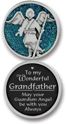 GUARDIAN Angel POCKET Token for GRANDFATHER - Grandpa - 1.25" Metal Coin - INSPIRATIONAL Gift - PROTECT -You Are Special