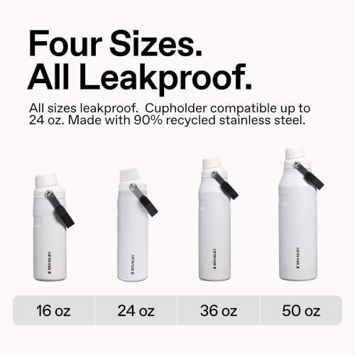 Image of Stanley IceFlow Fast Flow Water Bottle 36 oz | Angled Spout Lid | Lightweight and Leakproof for Travel and Sports | Insulated Stainless Steel | BPA-Free | Twilight