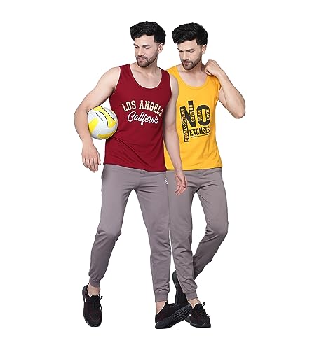 Image of Designer Men Vest Versatile Cotton Sando /Baniyan /Ganji for Boys - Perfect for Gym Workouts, Vacations, and Beaches