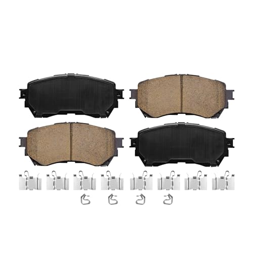Image of Detroit Axle - Brake Pads for 2016-2021 Mazda 6 2017 2018 2019 2020 Ceramic Brake Pads w /Hardware Front and Rear Replacement