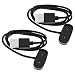 Produktbild YINETTECH 2 Stk. Uhren Ladekabel Ersatz Kompatibel mit Amazfit GTR 2/ GTR 2e/ GTS 2/ GTS 2e/ GTS2 Mini-USB-Ladekabel 1 M Schwarz