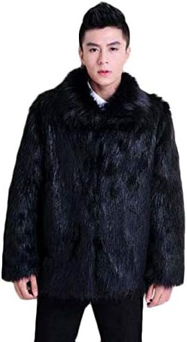 Amazon トナリ メンズ 毛皮コート フェイク狐毛 スタンドカラー ゆったり ハンサム コート 秋冬 起毛 柔らかい 無地 防寒服 紳士服 ダウンジャケット ふわふわ 格好良い ファッション コート ジャケット 通販