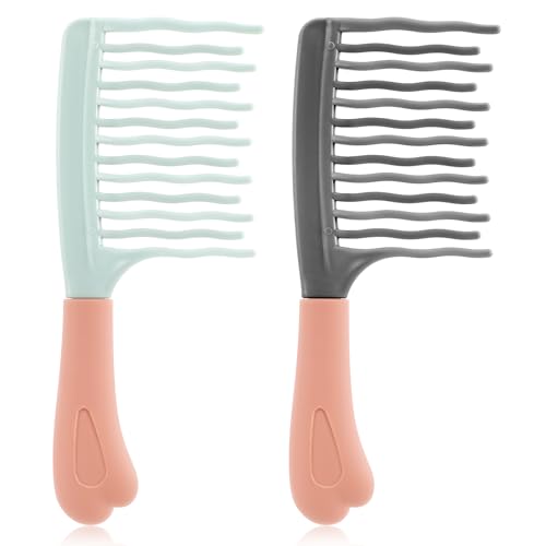 Peine de Dientes Anchos para Cabello Rizado 2 Pzs miniatura 1