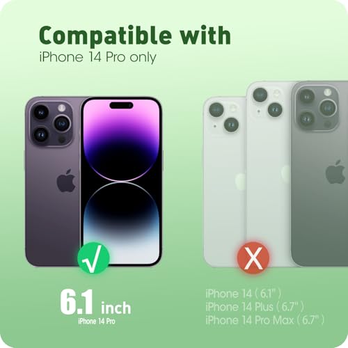 Image of i-Blason Glitter Case for iPhone 14 Pro (6.1 Inch) Mobile Phone Case 360 Degree Case Bumper Protective Cover [Cosmo] with Screen Protector 2022 Edition (Mintfly)