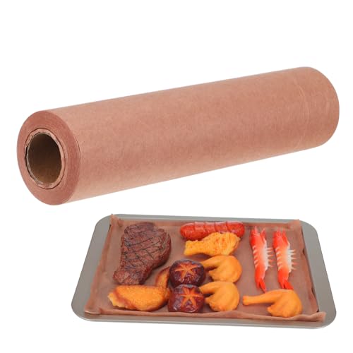 Luxshiny 1 Roll Butcher Paper Grease Parchment Sheet Air Fryer Liner Non Stick Bbq Paper for Grilling Easy Cleanup Tear Resistant Cooking Accessory