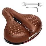 AEYINO Fahrradsattel, Gel-Fahrradsattel, Breit, Komfortabel, Atmungsaktiv und Weich, Wasserdichter, Stoßdämpfender Ergonomischer Memory-Schaum Fahrrad Sattel