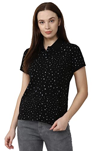 Image of Van Heusen Women's Cotton Regular Fit Polo T-Shirt