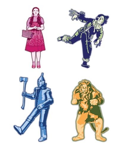 Elektroplate Wizard of Oz Characters Premium Dynamic Car Decal Set of 4