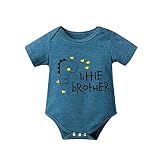 New Baby Boys Girls Cute Letter Long Sleeve Romper Jumpsuit Top Outfits Clothes (6-9 Months, B-Blue)