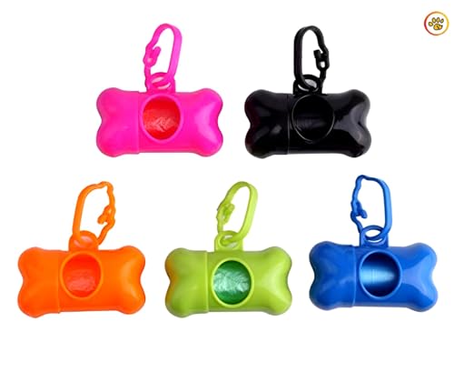 Image of Dog 3 Roll 45 Bags with Bone Shape Dog Poop Bag Dispenser Extra Thick and Strong | Leak Proof Poop Bags for Dogs | Plastic Waste Pick Up Biodegradable | Dog Potty Picker Bag | Waste Bag