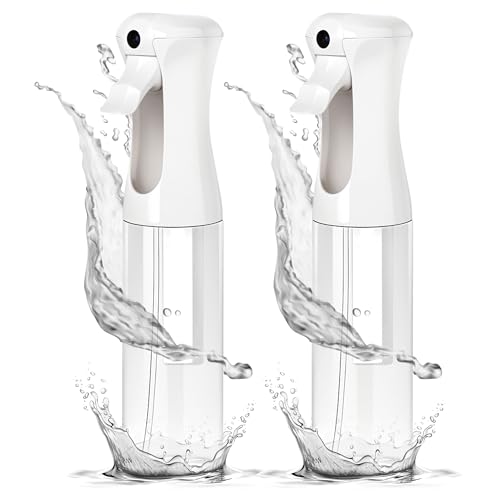 Aquableu Spray Bottle for Hair &ndash; Continuous Mist Spray Bottle for Hair Care, Styling, Cleaning...