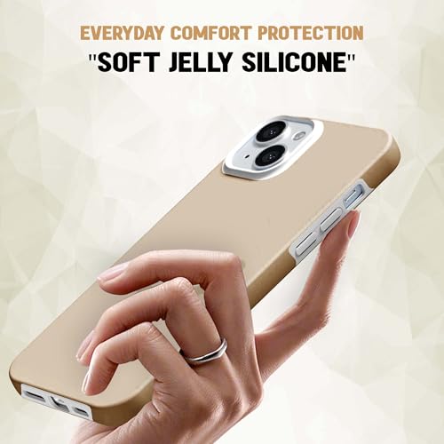 Image of Kratos Soft Silicone Case Cover Compatible with iPhone 15 Plus - Everyday Comfort Protection, Wireless Magnetic Charging Case with Raised Edge Camera & Screen Protection, Shock-Resistant Design