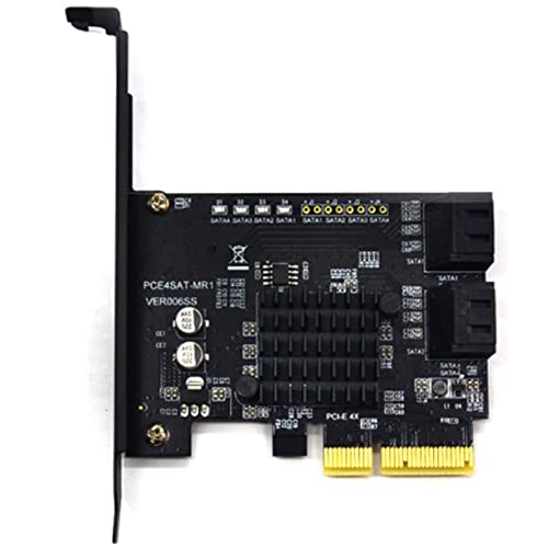 Carte d'extension SATA PCI-E 4 ports 88SE9230 haute performance pour PC - 5