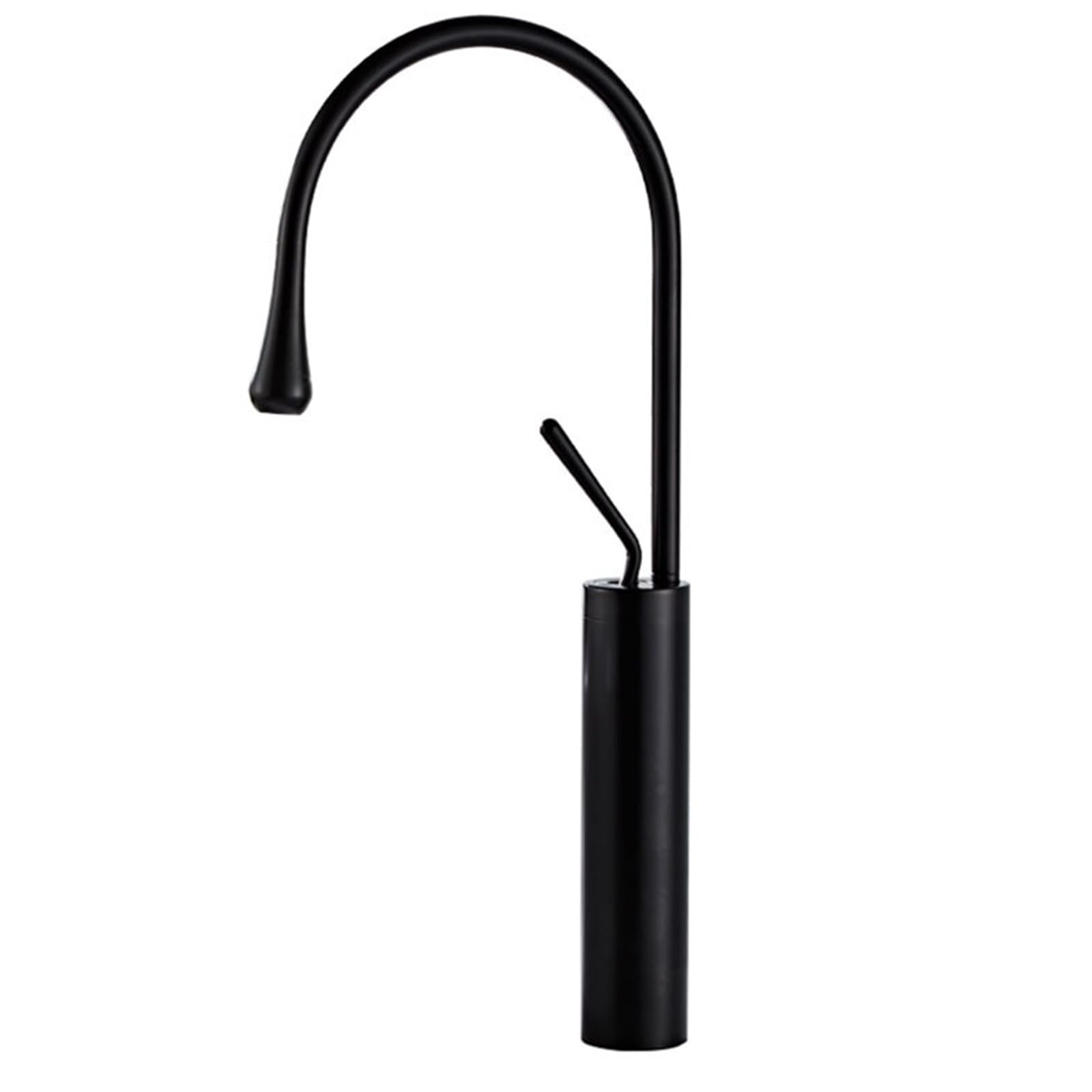 Robinet de cuisine noir, mitigeur d'évier de cuisine, robinet de cuisine haute pression rotatif à 360°, robinet mitigeur monocommande à arc haut