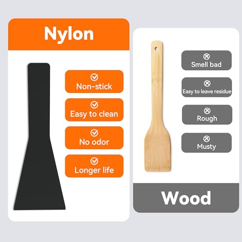 Yoassi 8 Pcs Mini Sartén de Raclette con Mango Aislado Sartenes de Raclette con Revestimiento Antiadherente para Parrilla Eléctrica Accesorios de Raclette Grill con 8 Palas para Queso Huevo Pollo - imagen 5