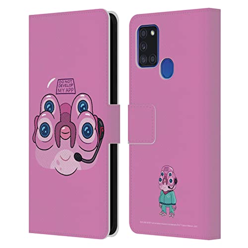 Étui Samsung Galaxy A21s Rick and Morty Glootie en cuir par Head Case Designs